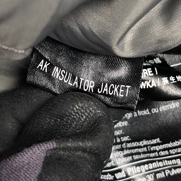 Burton AK Insulator Jacket Windbreaker XL Unisex Black Primaloft Full Zip Nylon - Picture 13 of 16